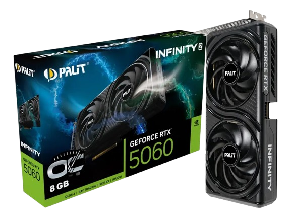 Placa De Vídeo Nvidia Geforce Palit Rtx5060 8gb Infinity2 Oc