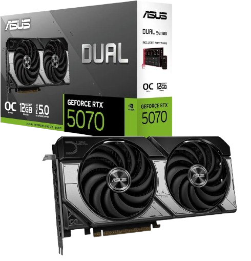Placa De Vídeo Gpu 12gb Dual Asus Geforce Rtx 5070 Oc Edition