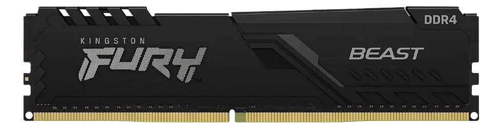 Memoria RAM Fury Beast 8GB DDR4 3200mhz KF432C16BB/8 Cor Preto