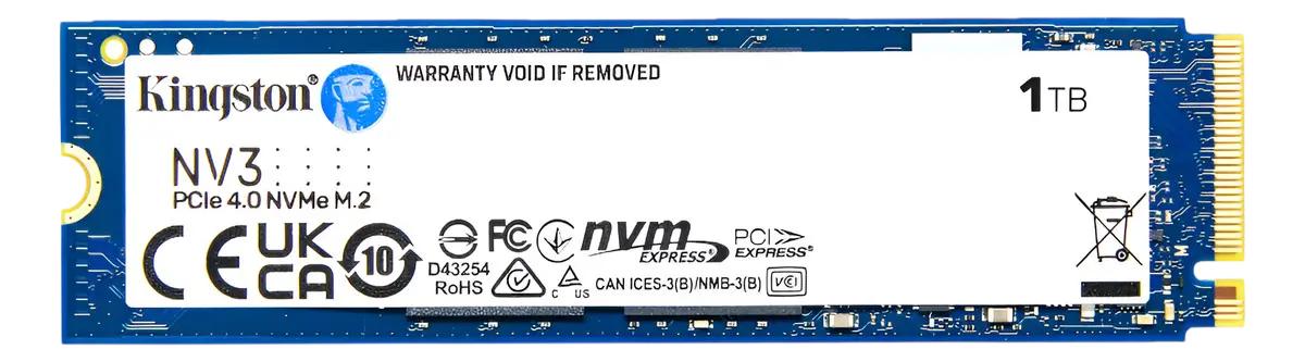 Ssd Nvme Kingston 1tb Nv3 M.2 2280 Pcie 4.0 Nf-e Cor Ssd Nvme M.2 2280 Kingston 1tb